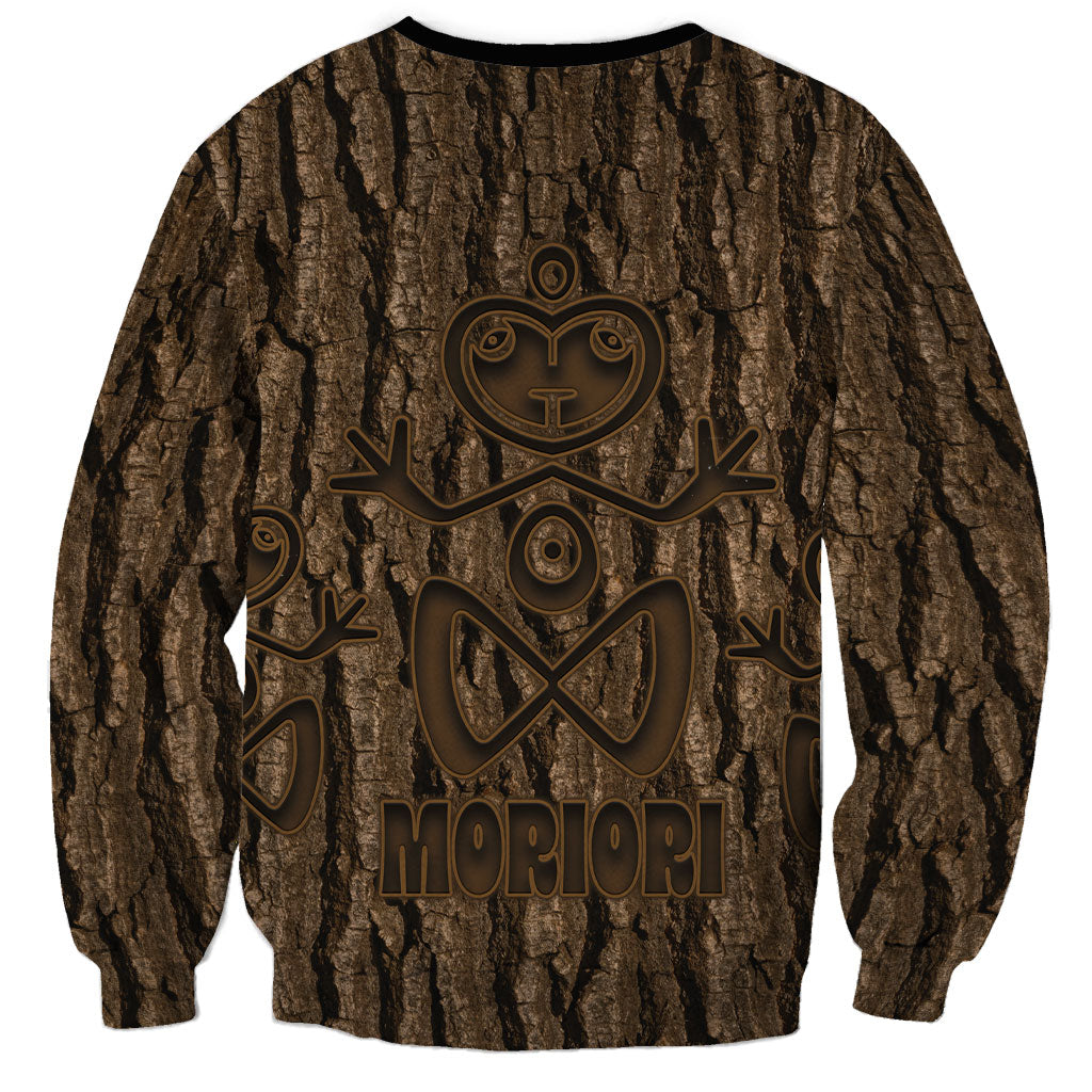 Kioranga Moriori New Zealand Sweatshirt Kopi Rakau Carving Art LT14 - Polynesian Pride