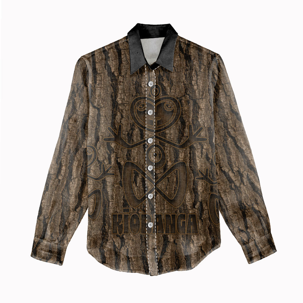 Kioranga Moriori New Zealand Women Casual Shirt Kopi Rakau Carving Art LT14 - Polynesian Pride