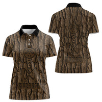 Kioranga Moriori New Zealand Women Polo Shirt Kopi Rakau Carving Art LT14 - Polynesian Pride