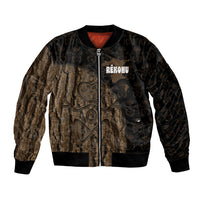 Moriori Kekoru New Zealand Personalised Bomber Jacket Kopi Rakau Carving Chatham Islands Map LT14 Unisex Black - Polynesian Pride