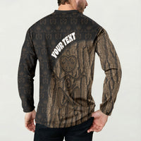 Moriori Kekoru New Zealand Personalised Button Sweatshirt Kopi Rakau Carving Chatham Islands Map LT14 - Polynesian Pride