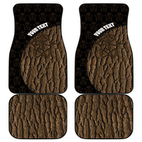 Moriori Kekoru New Zealand Personalised Car Mats Kopi Rakau Carving Chatham Islands Map LT14 - Polynesian Pride