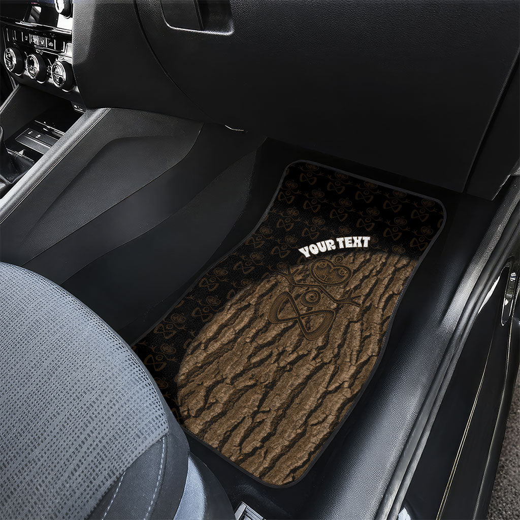 Moriori Kekoru New Zealand Personalised Car Mats Kopi Rakau Carving Chatham Islands Map LT14 - Polynesian Pride