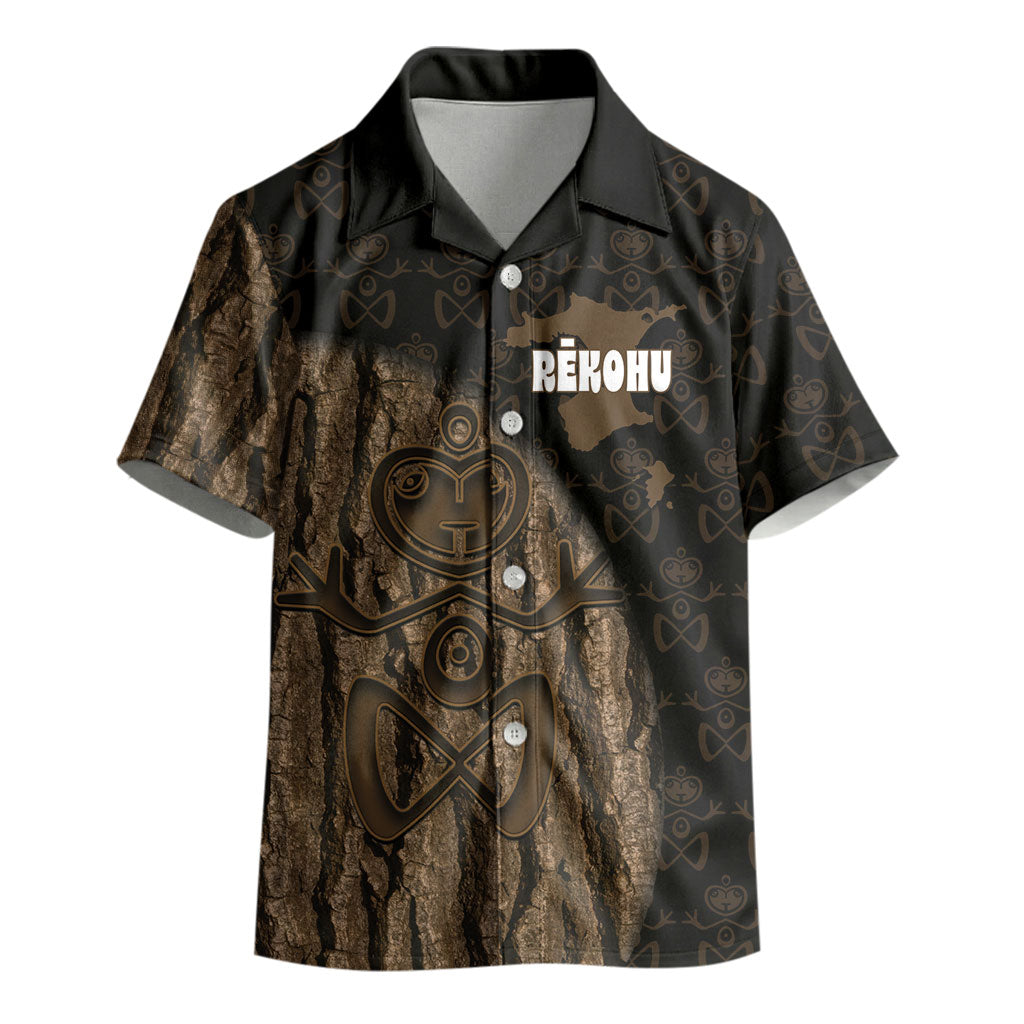 Moriori Kekoru New Zealand Personalised Kid Hawaiian Shirt Kopi Rakau Carving Chatham Islands Map LT14 - Polynesian Pride