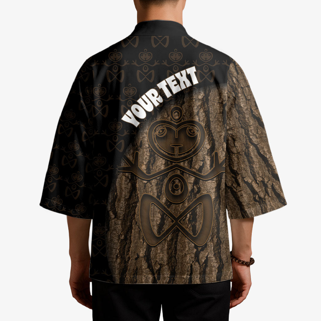 Moriori Kekoru New Zealand Personalised Kimono Kopi Rakau Carving Chatham Islands Map LT14 - Polynesian Pride