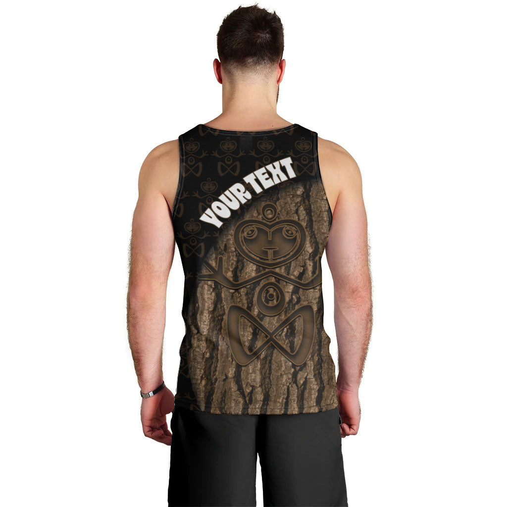 Moriori Kekoru New Zealand Personalised Men Tank Top Kopi Rakau Carving Chatham Islands Map LT14 - Polynesian Pride