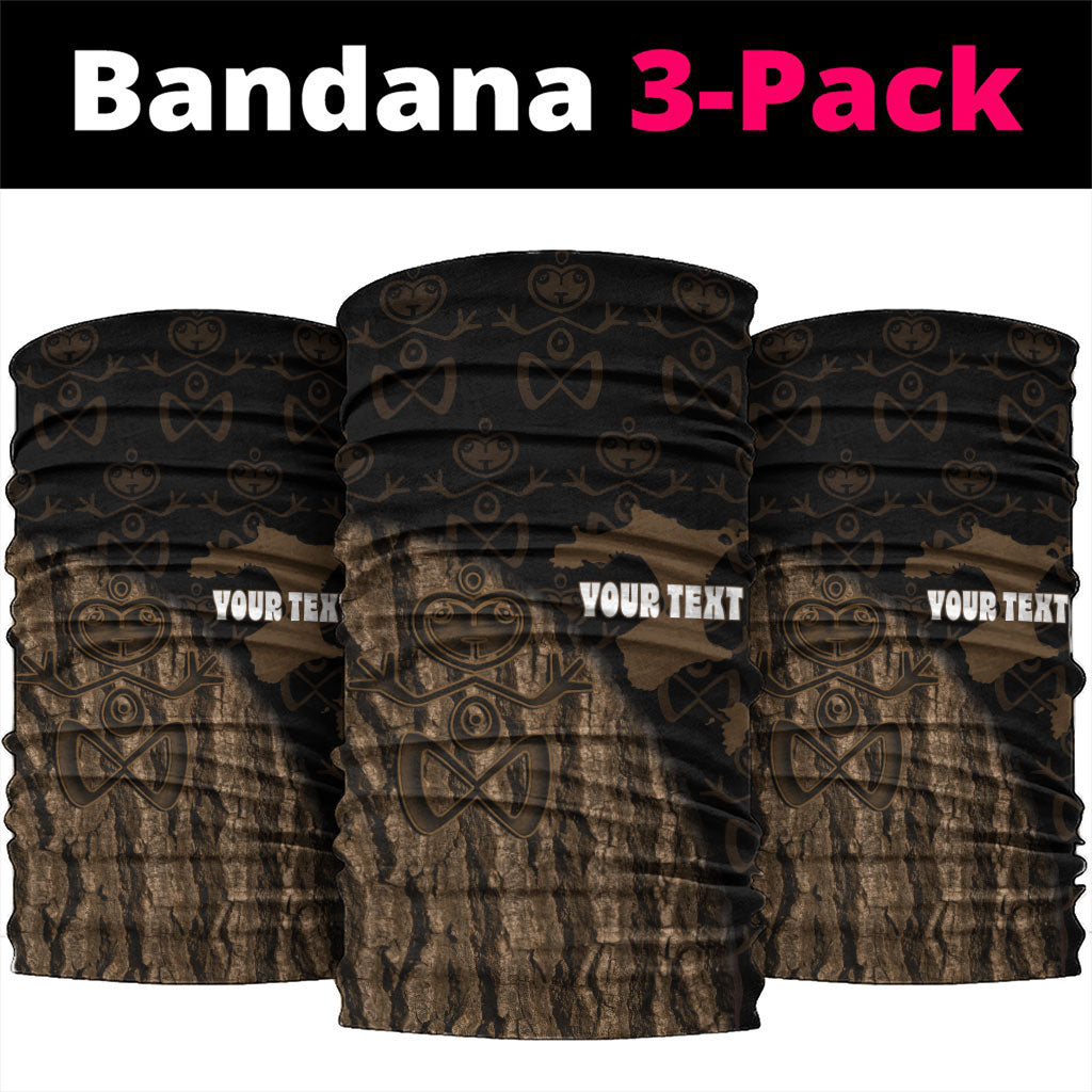 Moriori Kekoru New Zealand Personalised Neck Gaiter Kopi Rakau Carving Chatham Islands Map LT14 package One Size: 25*50cm Black - Polynesian Pride