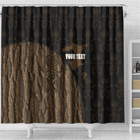 Moriori Kekoru New Zealand Personalised Shower Curtain Kopi Rakau Carving Chatham Islands Map LT14 - Polynesian Pride