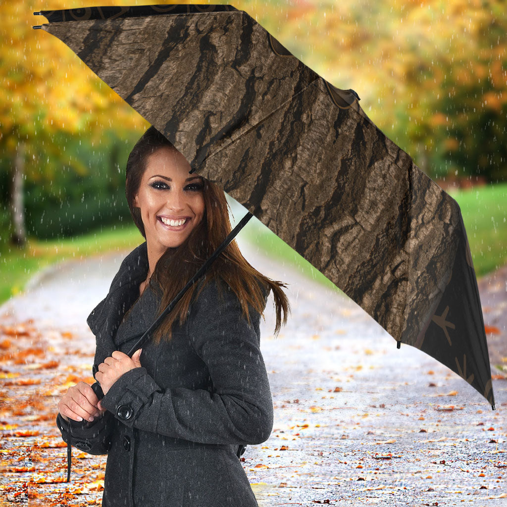 Moriori Kekoru New Zealand Personalised Umbrella Kopi Rakau Carving Chatham Islands Map LT14 - Polynesian Pride