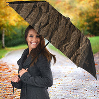 Moriori Kekoru New Zealand Personalised Umbrella Kopi Rakau Carving Chatham Islands Map LT14 - Polynesian Pride