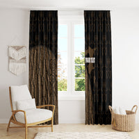 Moriori Kekoru New Zealand Personalised Window Curtain Kopi Rakau Carving Chatham Islands Map LT14 - Polynesian Pride
