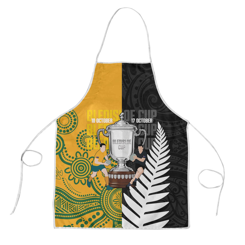 New Zealand Australia Rugby Bledisloe 2026 Apron Champion Trophy Maori Aboriginal Art LT14 Multicolor - Polynesian Pride