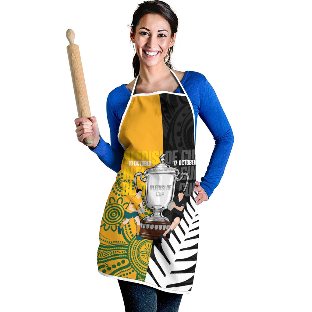 New Zealand Australia Rugby Bledisloe 2026 Apron Champion Trophy Maori Aboriginal Art LT14 - Polynesian Pride