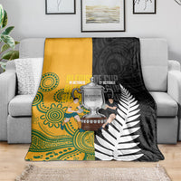 New Zealand Australia Rugby Bledisloe 2026 Blanket Champion Trophy Maori Aboriginal Art LT14 - Polynesian Pride