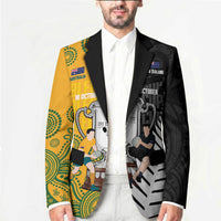 New Zealand Australia Rugby Bledisloe 2026 Custom Blazer Champion Trophy Maori Aboriginal Art LT14 - Polynesian Pride