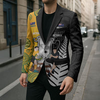 New Zealand Australia Rugby Bledisloe 2026 Custom Blazer Champion Trophy Maori Aboriginal Art LT14 - Polynesian Pride