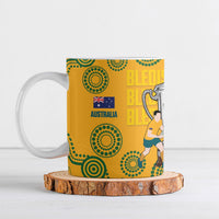 New Zealand Australia Rugby Bledisloe 2026 Ceramic Mug Champion Trophy Maori Aboriginal Art LT14 Multicolor - Polynesian Pride