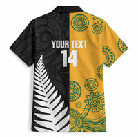 New Zealand Australia Rugby Bledisloe 2026 Custom Hawaiian Shirt Champion Trophy Maori Aboriginal Art LT14 - Polynesian Pride