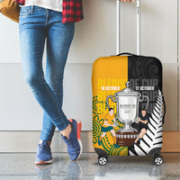 New Zealand Australia Rugby Bledisloe 2026 Luggage Cover Champion Trophy Maori Aboriginal Art LT14 - Polynesian Pride
