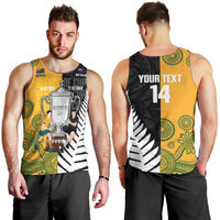 New Zealand Australia Rugby Bledisloe 2026 Custom Men Tank Top Champion Trophy Maori Aboriginal Art LT14 - Polynesian Pride