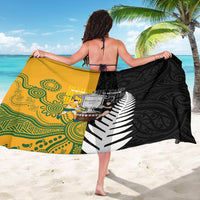 New Zealand Australia Rugby Bledisloe 2026 Sarong Champion Trophy Maori Aboriginal Art LT14 - Polynesian Pride