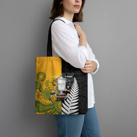 New Zealand Australia Rugby Bledisloe 2026 Tote Bag Champion Trophy Maori Aboriginal Art LT14 - Polynesian Pride