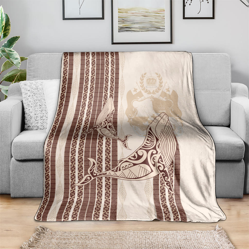 Swimming With Humpback Whales Season Tonga Blanket Tongan Tofuaa Ngatu Pattern Brown LT14 - Polynesian Pride