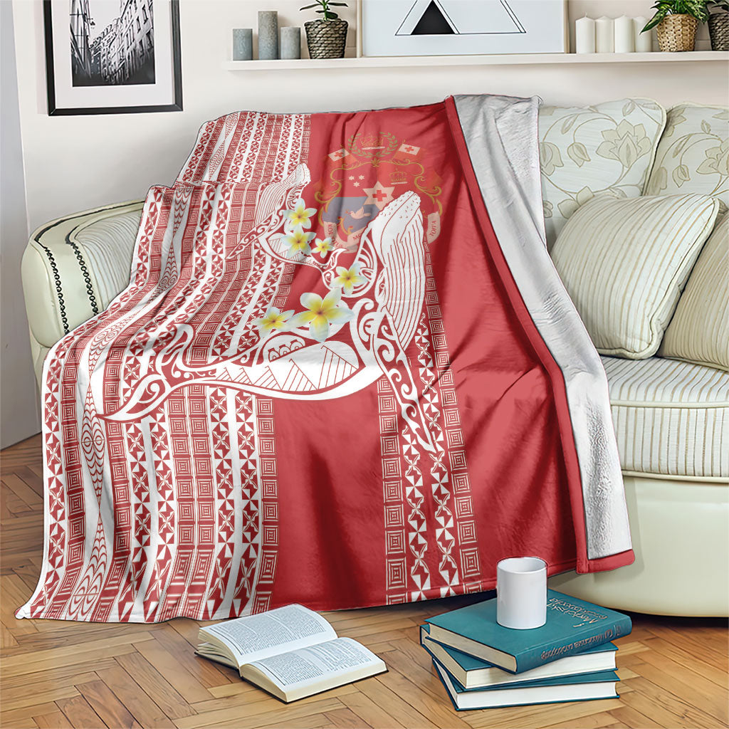 Swimming With Humpback Whales Season Tonga Blanket Tongan Tofuaa Ngatu Pattern Red LT14 Red - Polynesian Pride