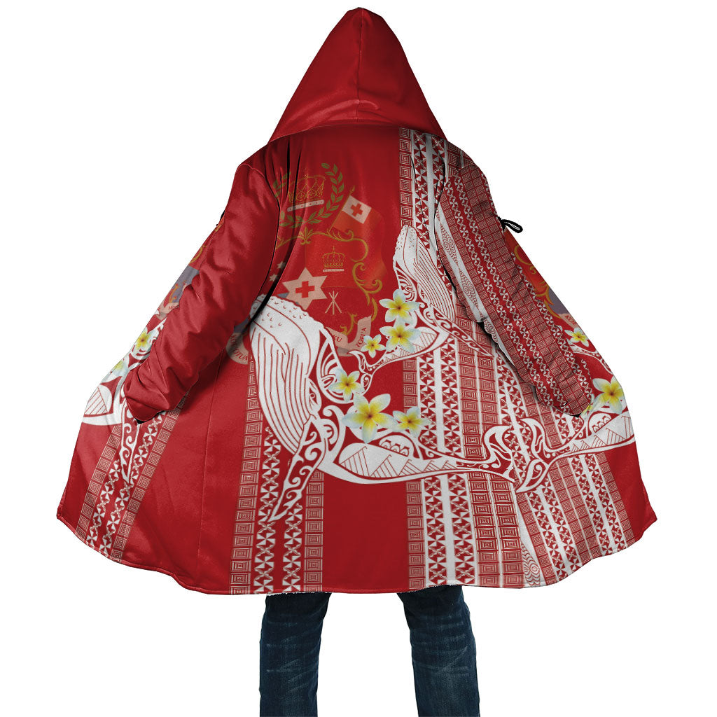 Swimming With Humpback Whales Season Tonga Cloak Tongan Tofuaa Ngatu Pattern Red LT14 Unisex Red - Polynesian Pride