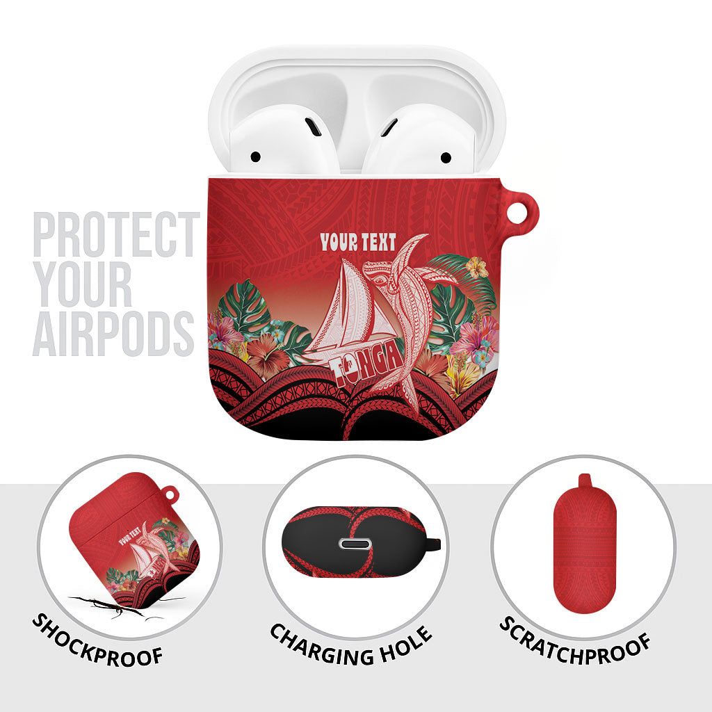 Vavau Sailing Festival Tonga Personalised AirPods Case Humpback Whale Sailboat Tropical Vibes LT14 - Polynesian Pride