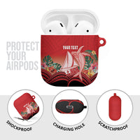 Vavau Sailing Festival Tonga Personalised AirPods Case Humpback Whale Sailboat Tropical Vibes LT14 - Polynesian Pride