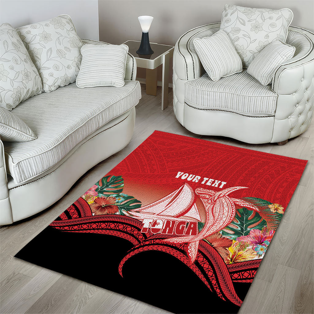 Vavau Sailing Festival Tonga Personalised Area Rug Humpback Whale Sailboat Tropical Vibes LT14 - Polynesian Pride