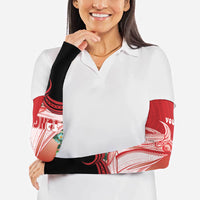 Vavau Sailing Festival Tonga Personalised Arm Sleeves Humpback Whale Sailboat Tropical Vibes LT14 - Polynesian Pride