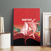 Vavau Sailing Festival Tonga Personalised Canvas Wall Art Humpback Whale Sailboat Tropical Vibes LT14 - Polynesian Pride