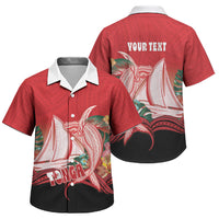 Vavau Sailing Festival Tonga Personalised Family Matching Mermaid Dress and Hawaiian Shirt Humpback Whale Sailboat Tropical Vibes LT14 Son's Shirt Red - Polynesian Pride