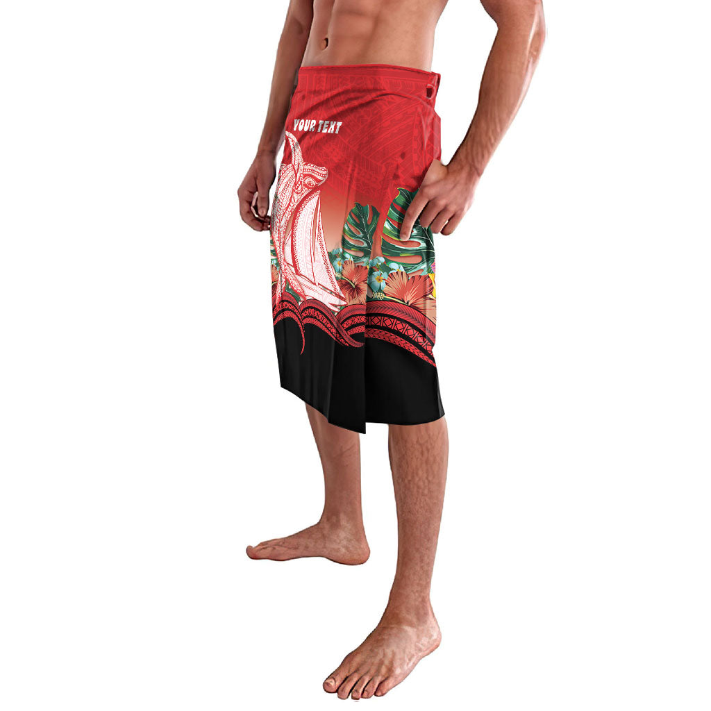 Vavau Sailing Festival Tonga Personalised Lavalava Humpback Whale Sailboat Tropical Vibes LT14 - Polynesian Pride