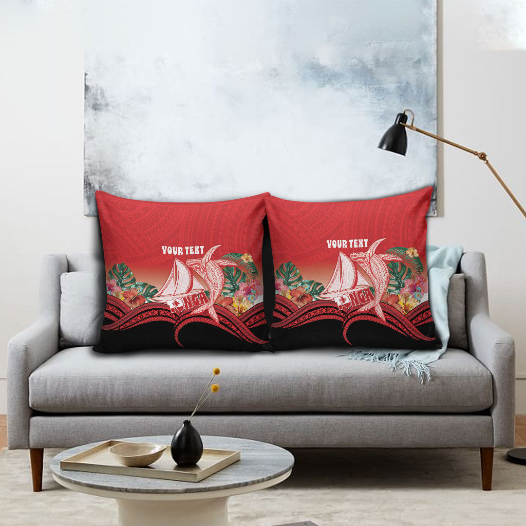 Vavau Sailing Festival Tonga Personalised Pillow Cover Humpback Whale Sailboat Tropical Vibes LT14 - Polynesian Pride
