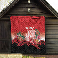 Vavau Sailing Festival Tonga Personalised Quilt Humpback Whale Sailboat Tropical Vibes LT14 - Polynesian Pride