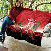 Vavau Sailing Festival Tonga Personalised Quilt Humpback Whale Sailboat Tropical Vibes LT14 - Polynesian Pride