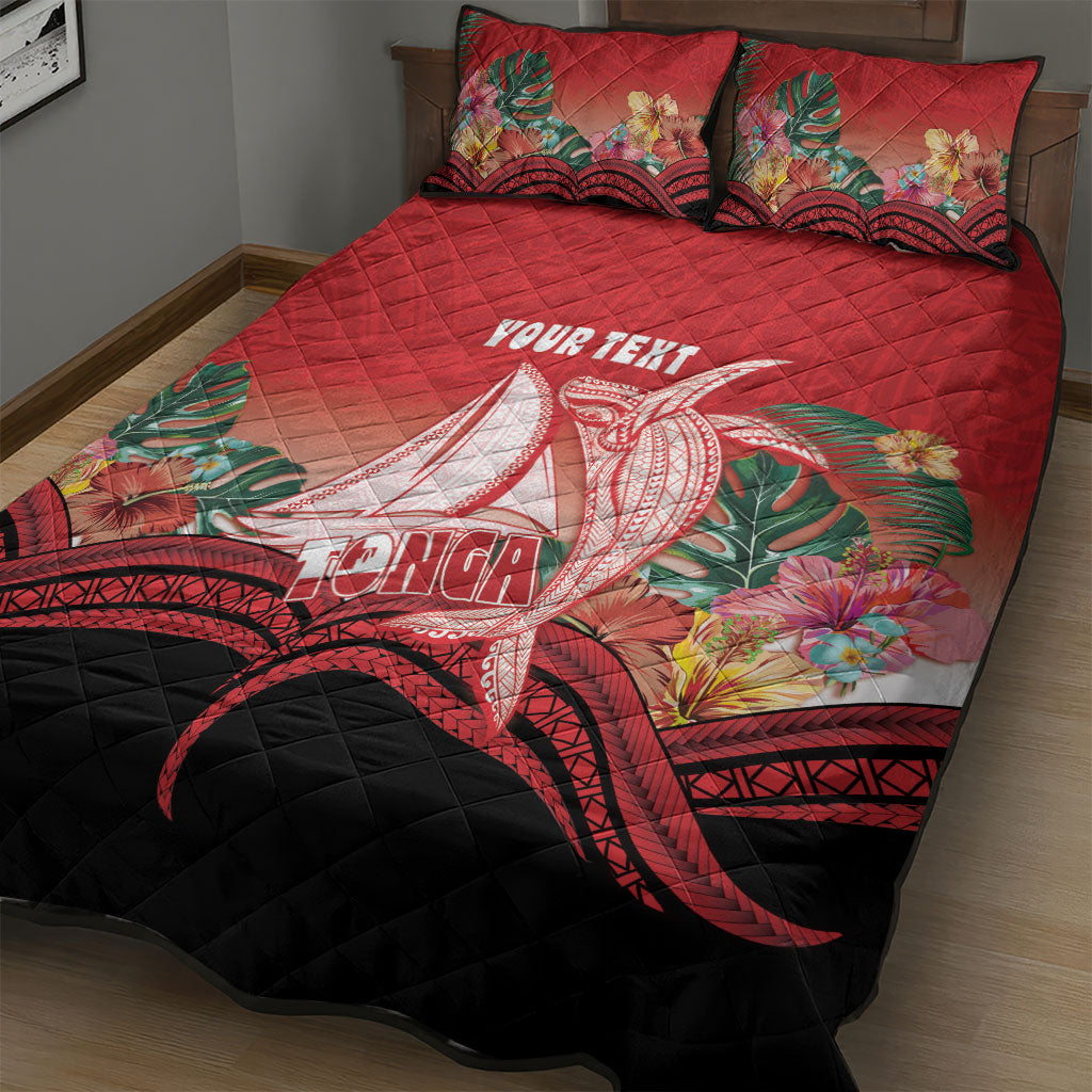 Vavau Sailing Festival Tonga Personalised Quilt Bed Set Humpback Whale Sailboat Tropical Vibes LT14 - Polynesian Pride