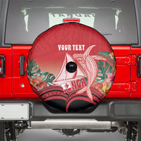 Vavau Sailing Festival Tonga Personalised Spare Tire Cover Humpback Whale Sailboat Tropical Vibes LT14 - Polynesian Pride
