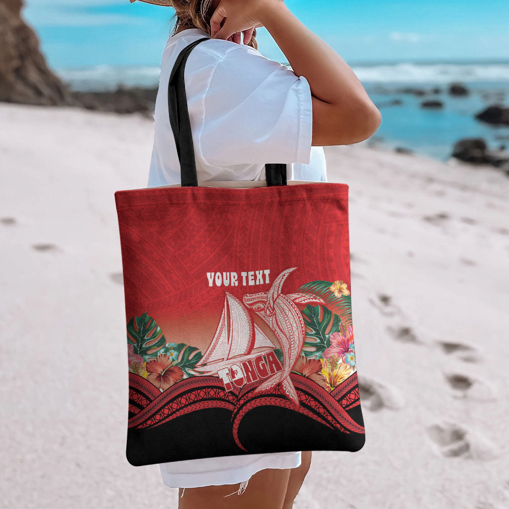 Vavau Sailing Festival Tonga Personalised Tote Bag Humpback Whale Sailboat Tropical Vibes LT14 - Polynesian Pride
