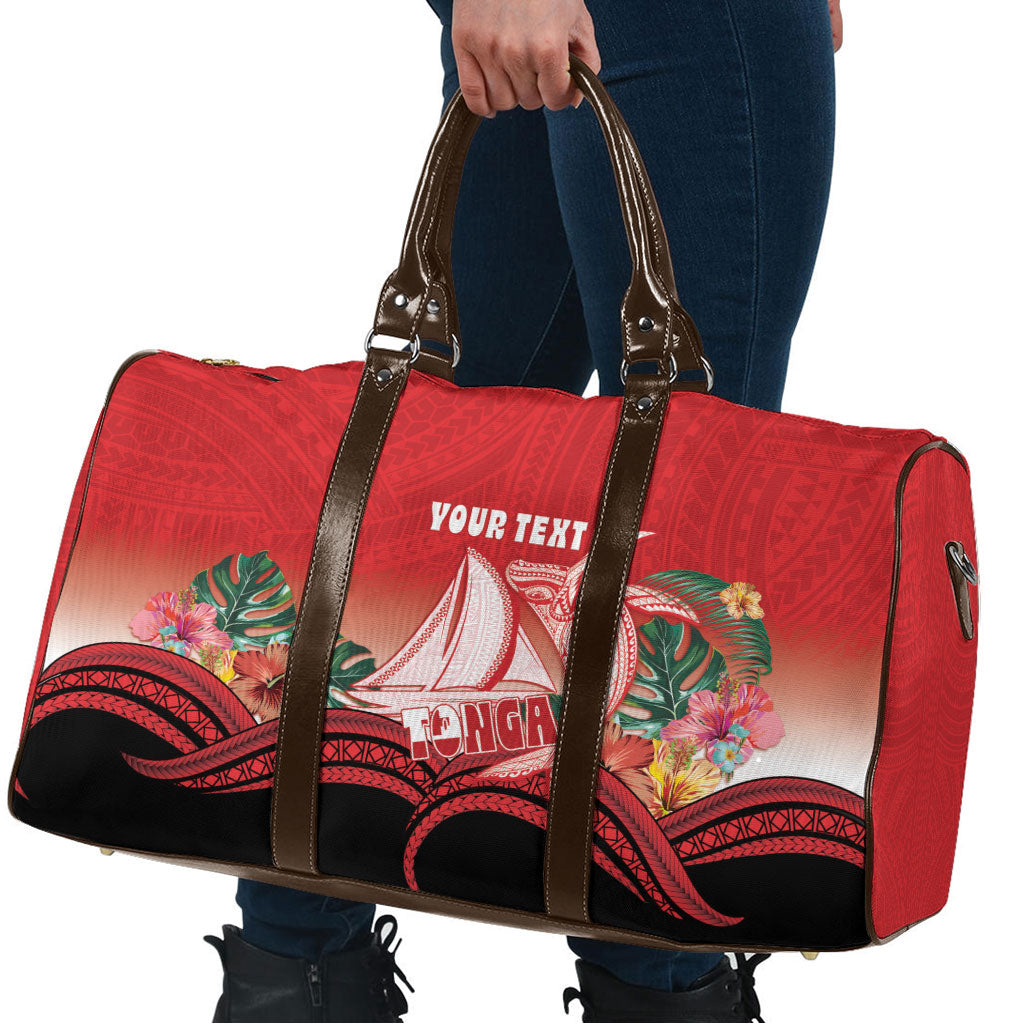 Vavau Sailing Festival Tonga Personalised Travel Bag Humpback Whale Sailboat Tropical Vibes LT14 - Polynesian Pride