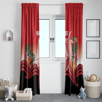 Vavau Sailing Festival Tonga Personalised Window Curtain Humpback Whale Sailboat Tropical Vibes LT14 - Polynesian Pride