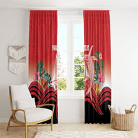 Vavau Sailing Festival Tonga Personalised Window Curtain Humpback Whale Sailboat Tropical Vibes LT14 - Polynesian Pride