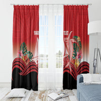 Vavau Sailing Festival Tonga Personalised Window Curtain Humpback Whale Sailboat Tropical Vibes LT14 - Polynesian Pride