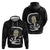 Black New Zealand Eel Zip Hoodie Aotearoa Maori Tuna With Kotiate Weapon