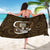 Gold New Zealand Eel Sarong Aotearoa Maori Tuna With Kotiate Weapon