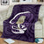 Purple New Zealand Eel Blanket Aotearoa Maori Tuna With Kotiate Weapon