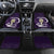 Purple New Zealand Eel Car Mats Aotearoa Maori Tuna With Kotiate Weapon